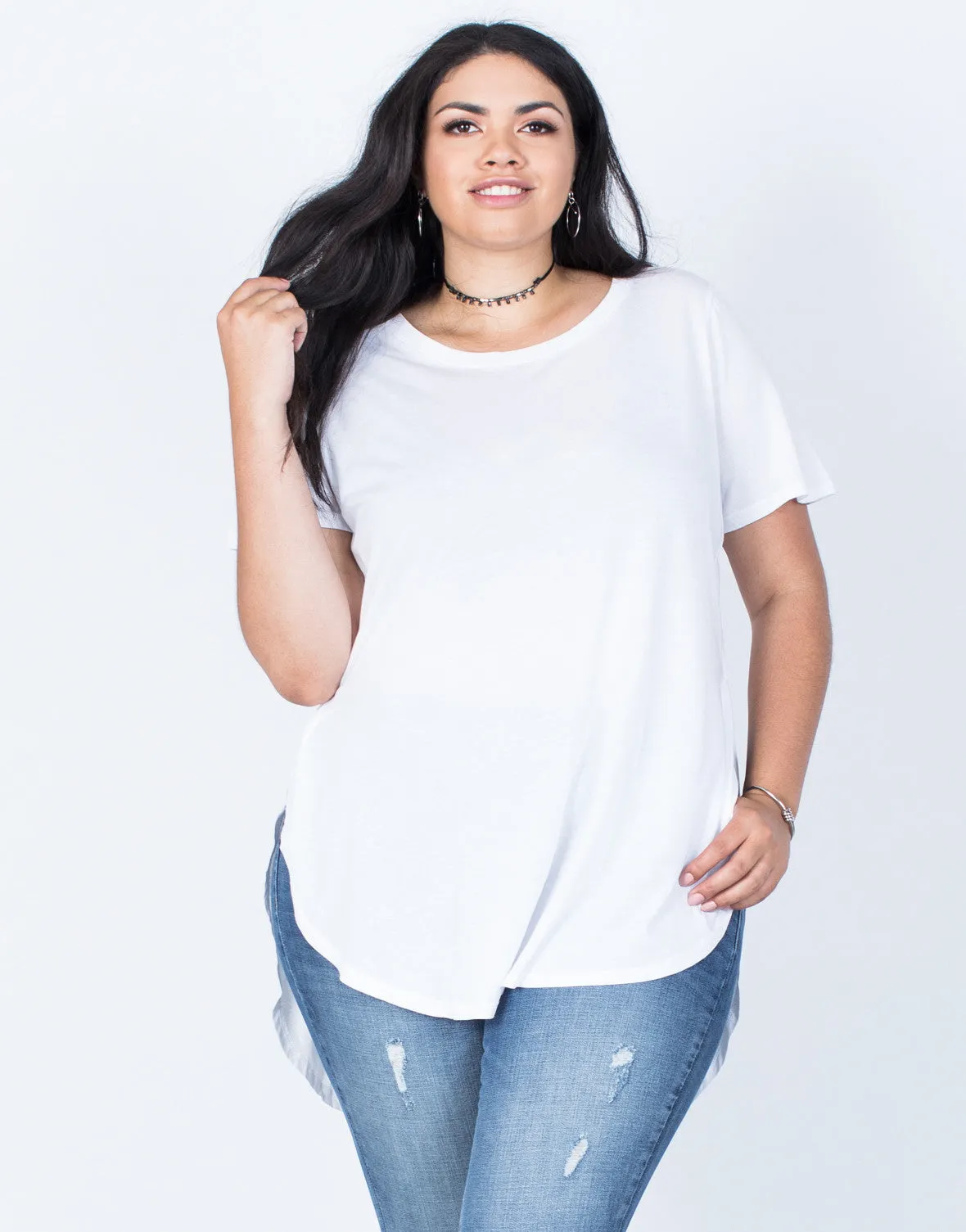 Plus Size Jamie Slit Tee