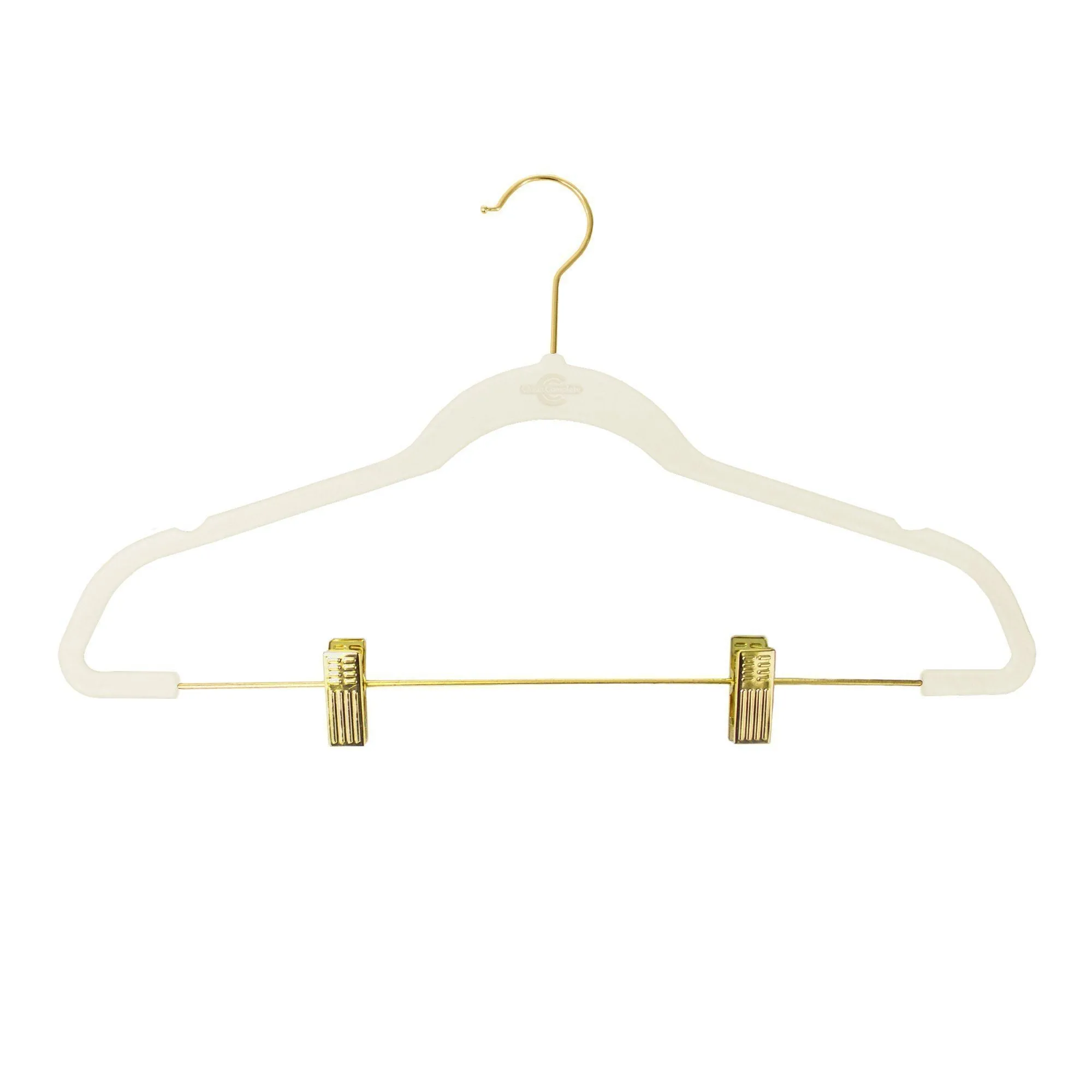 Premium Heavyweight 90g Velvet Hangers with Clips