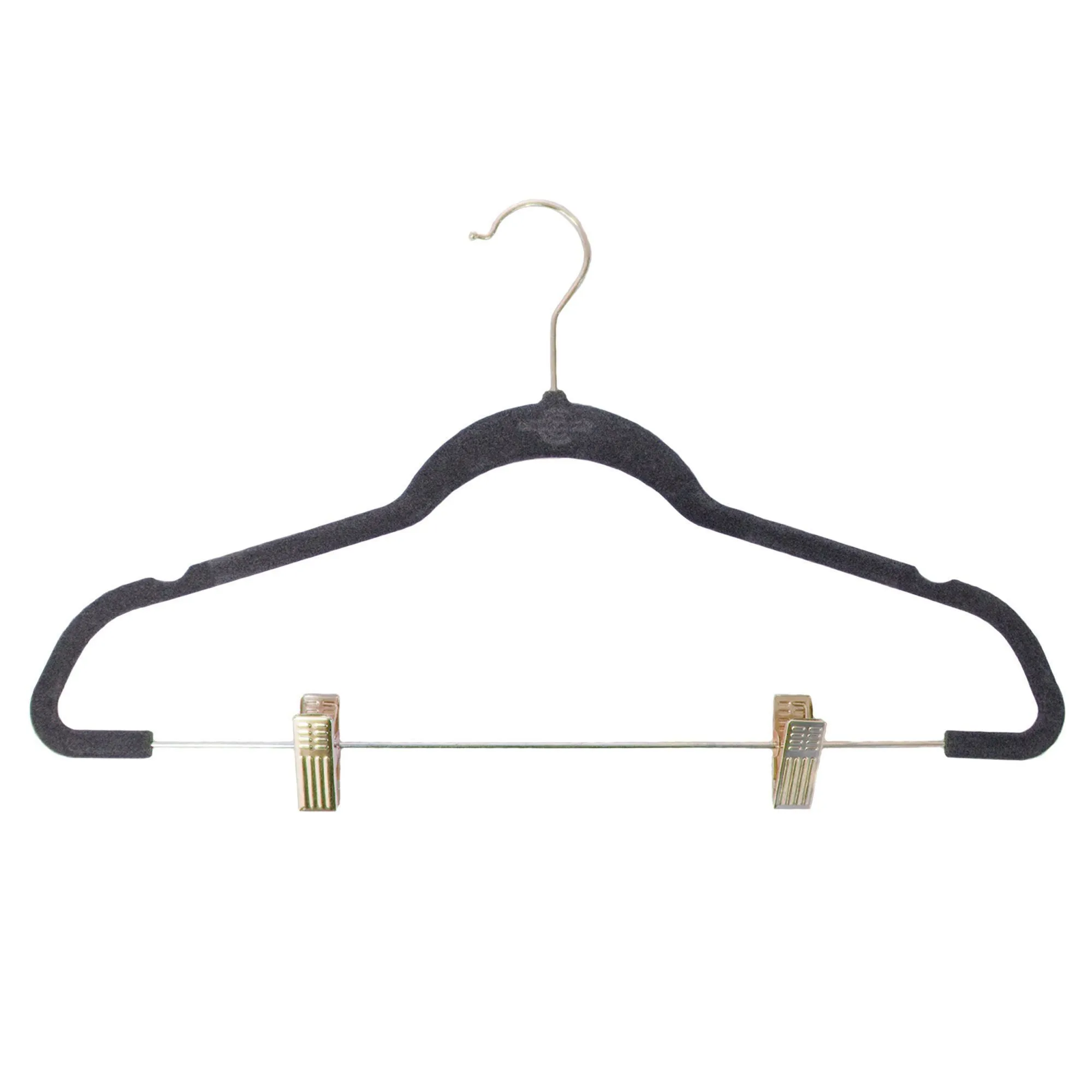 Premium Heavyweight 90g Velvet Hangers with Clips