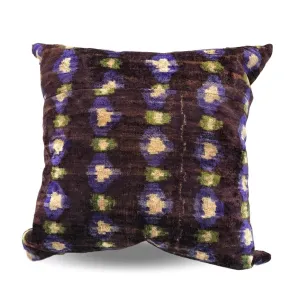 Purple, Green & Chocolate Pillow