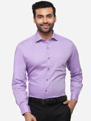 Purple Printed Smart Fit Formal Shirt | JadeBlue