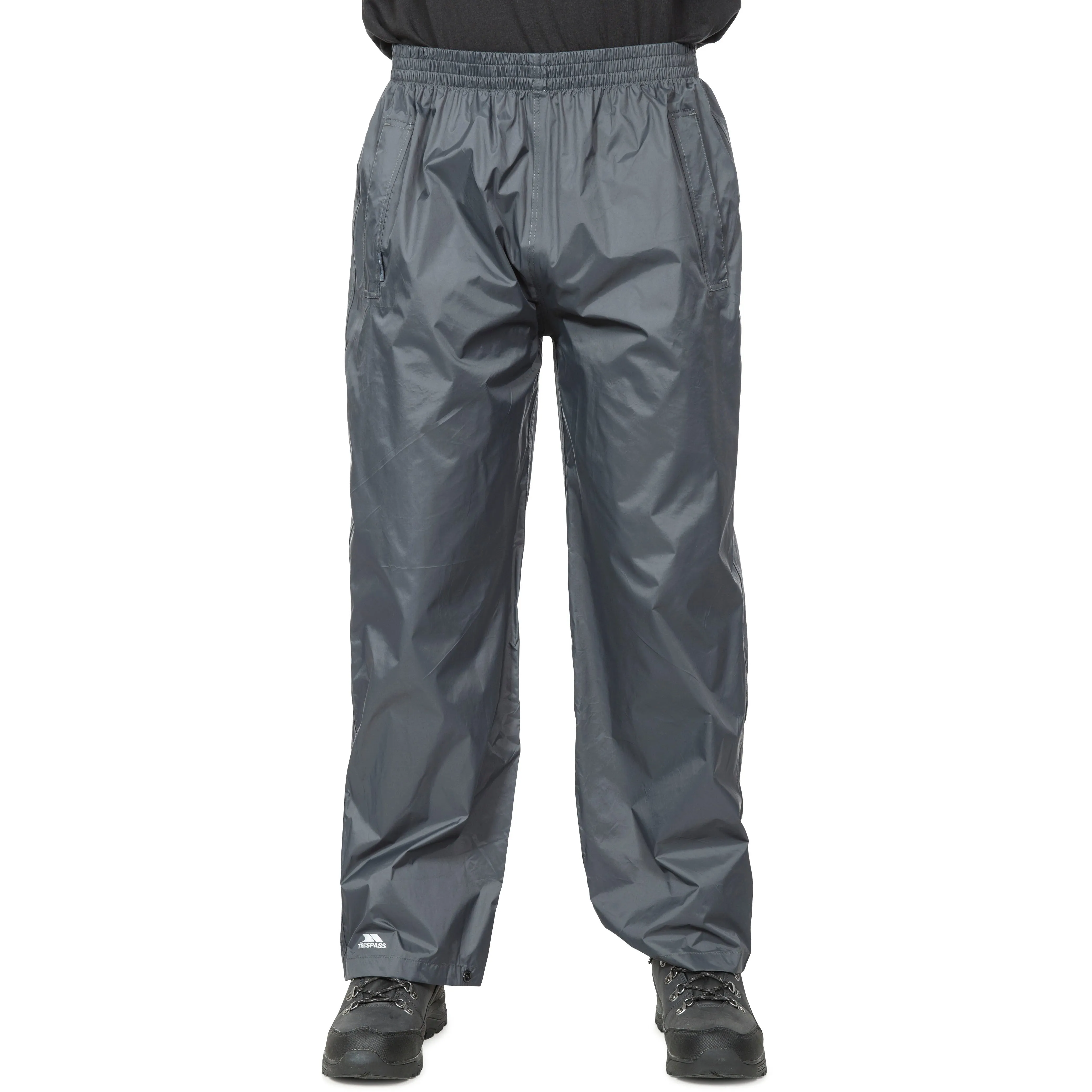 Qikpac Adults Unisex Pack Away Waterproof Trousers in Flint