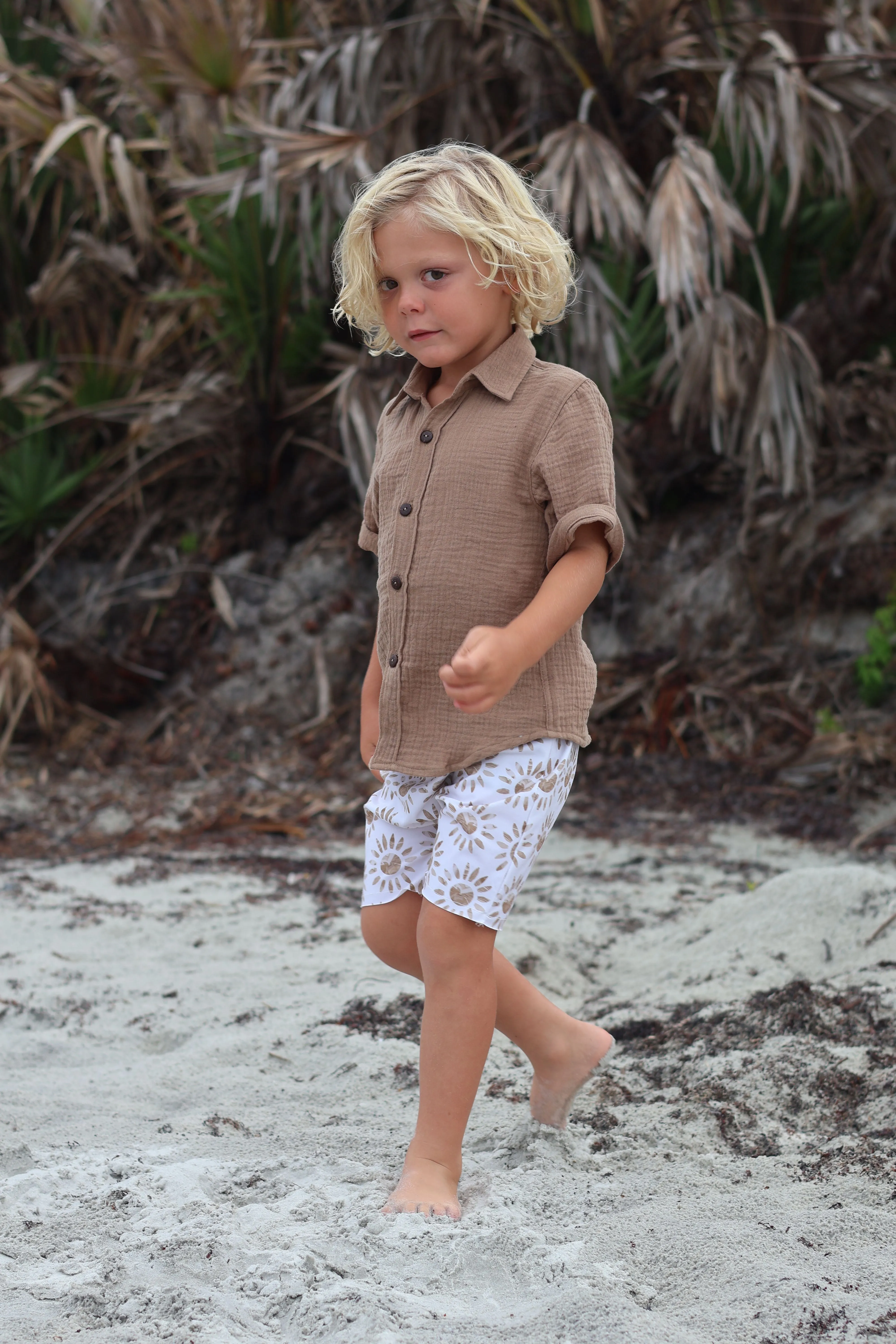 REM Mocha Button Down for Boys