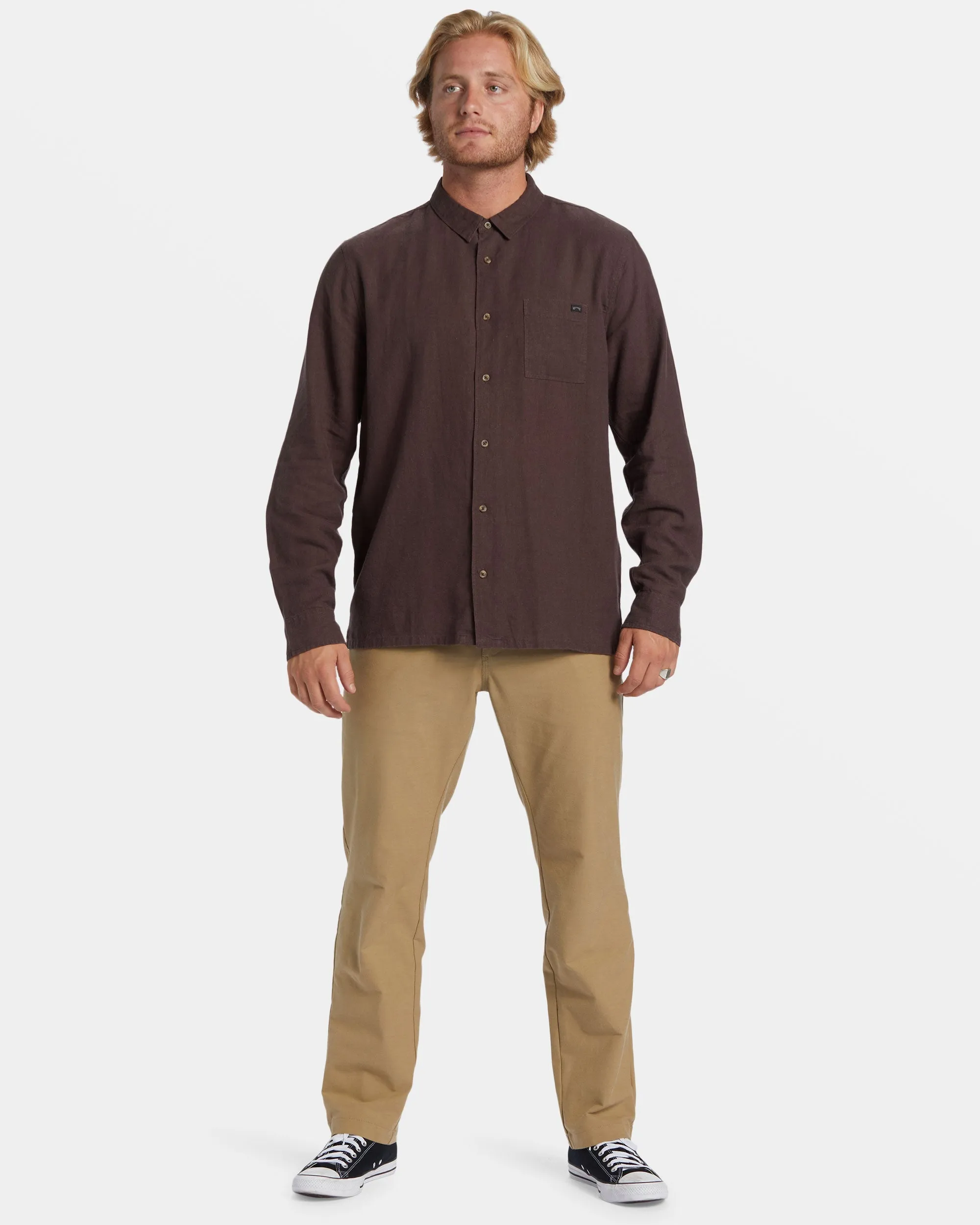 Ricardo Long Sleeve Shirt - Plum