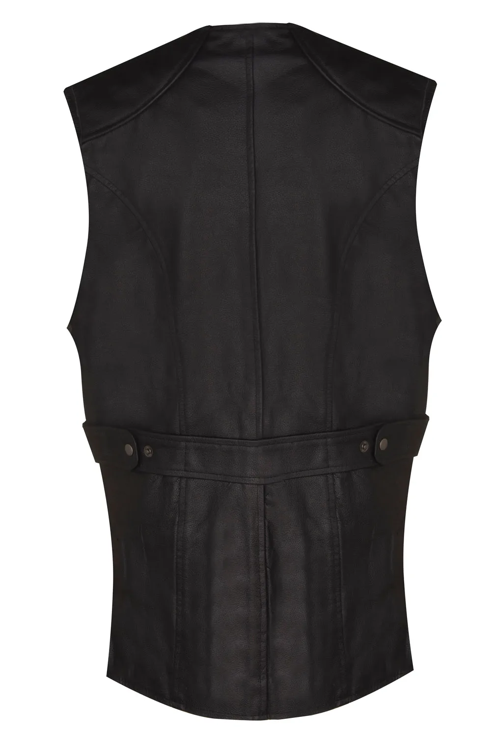 Right Handed Skeet/Shooting Vest in Full BLACK Cow Hide