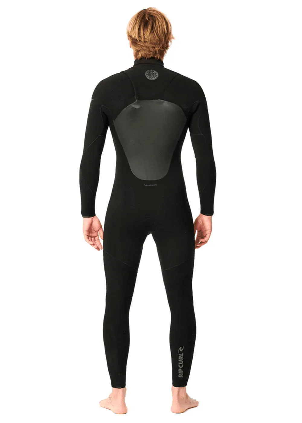 Rip Curl Mens Flashbomb Chest Zip 4/3mm Steamer Wetsuit