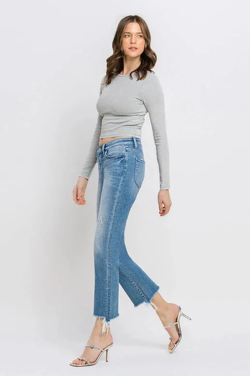 San Diego Mid Rise Ankle Bootcut Denim