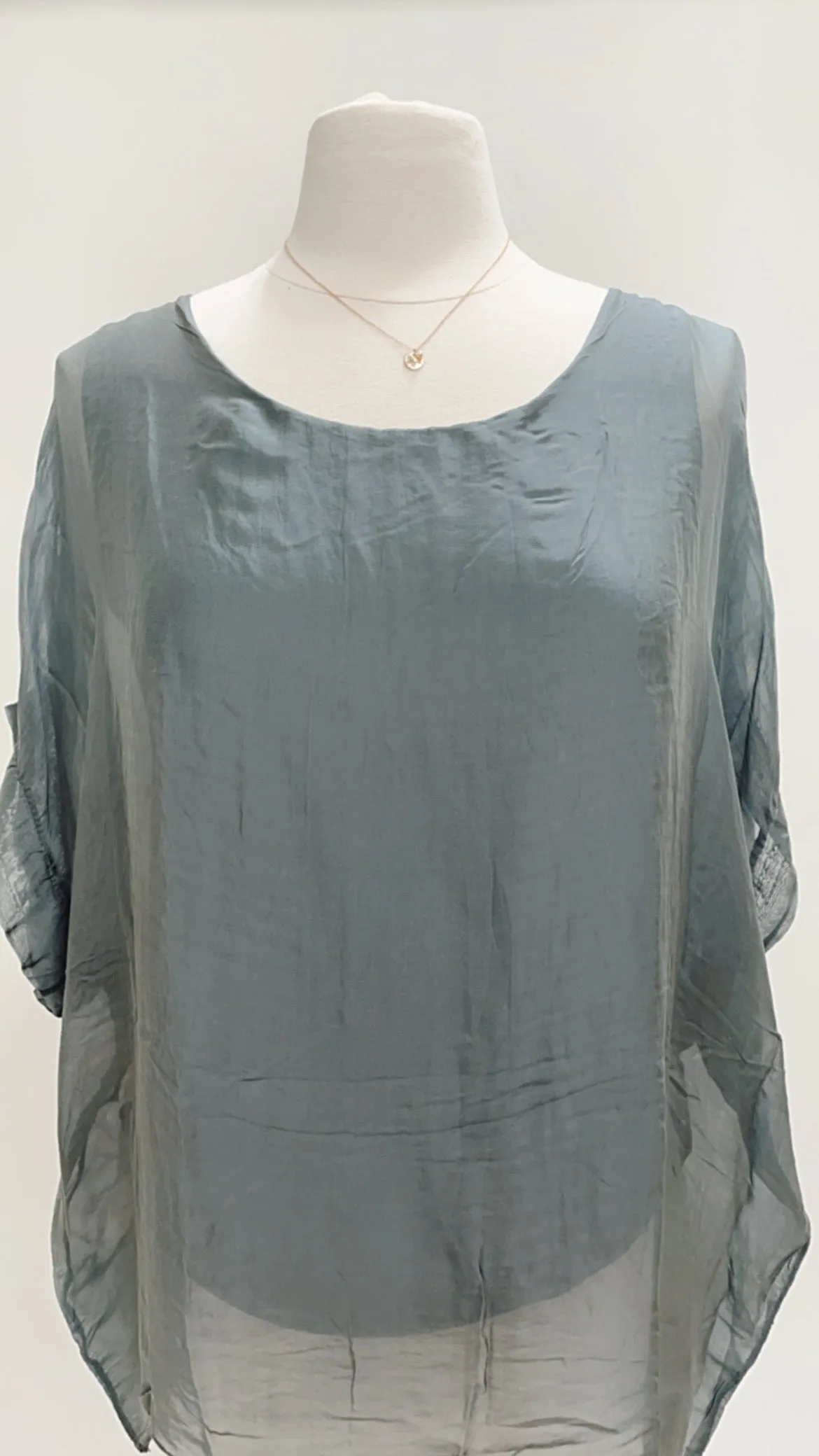 Silk Short Sleeve Top