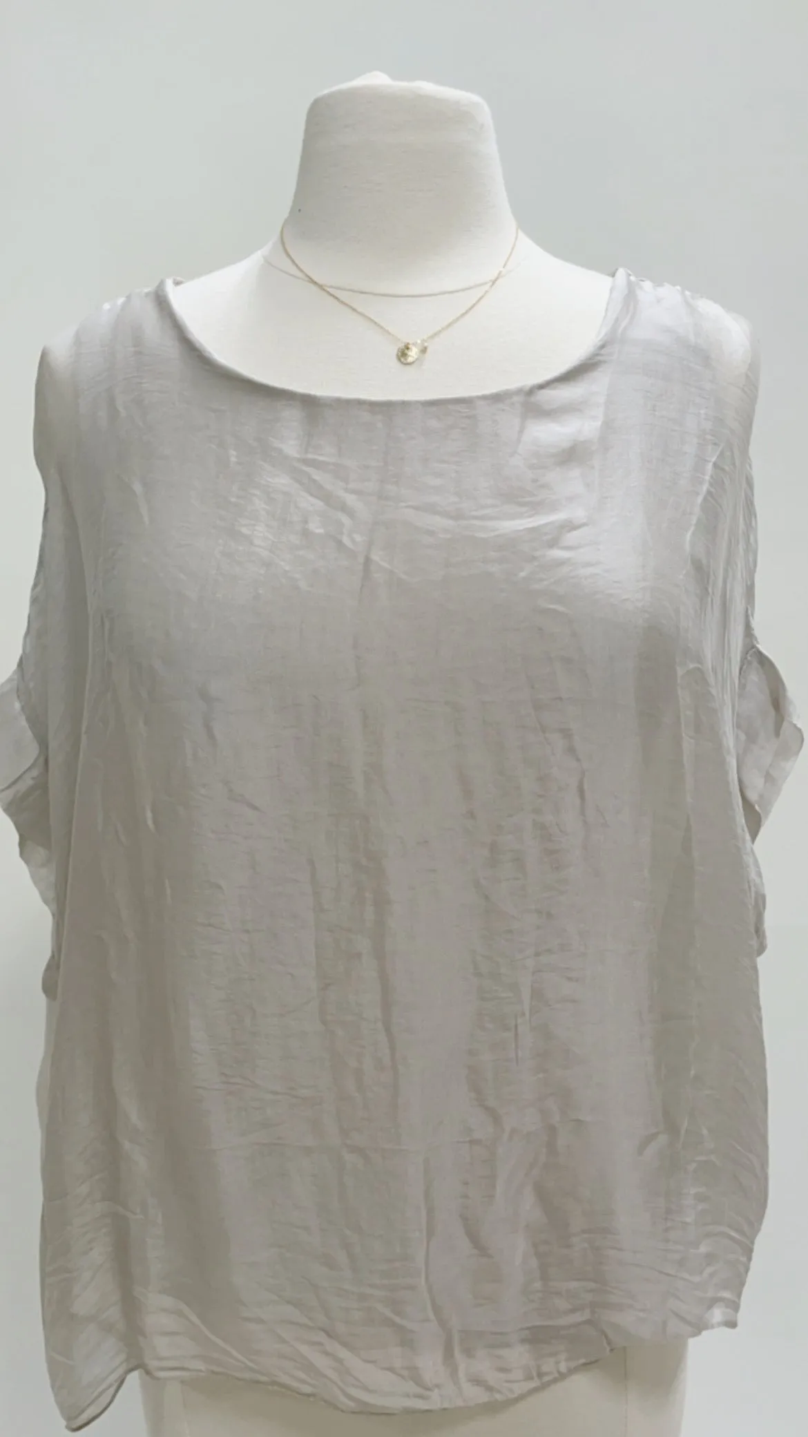 Silk Short Sleeve Top