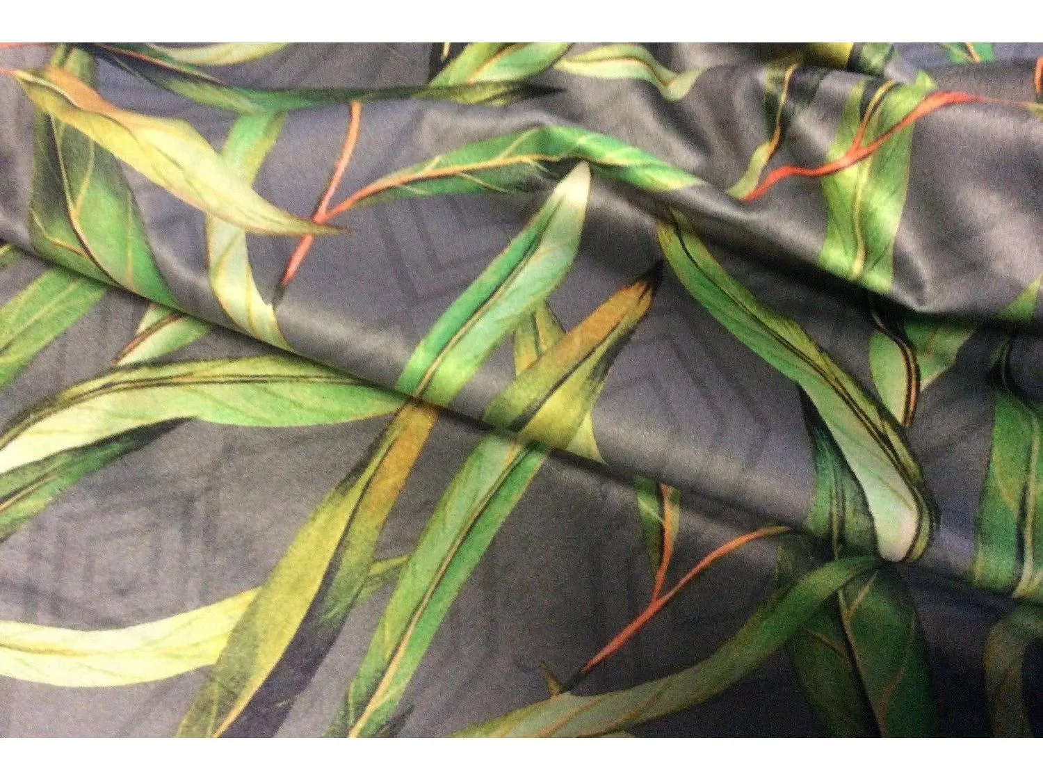 SLIM LEAVES  Pattern Upholstery / Furnishing  velvet - 140  cms - 330 gsm CLEARANCE