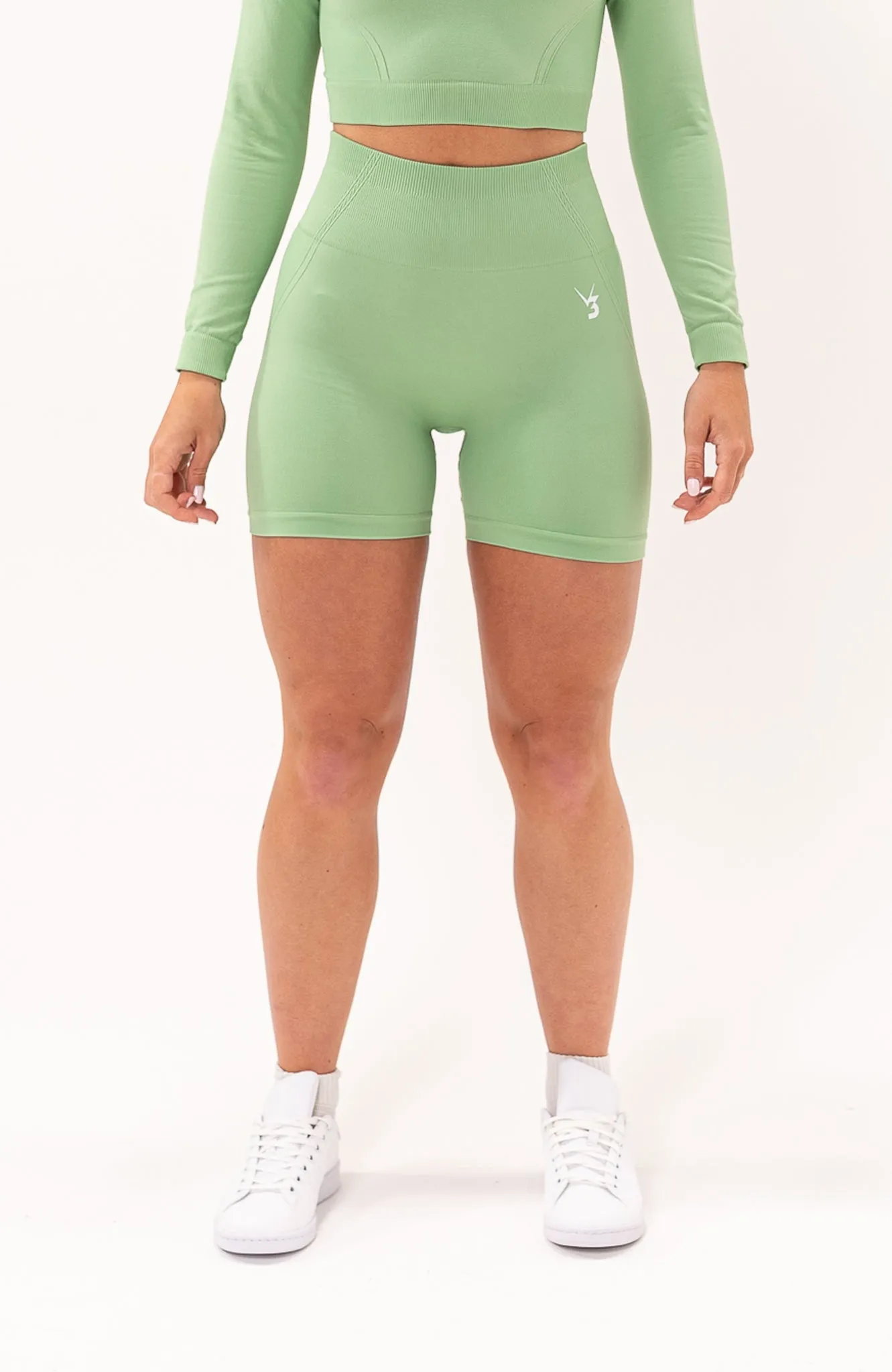 Tempo Seamless Scrunch Shorts - Mint