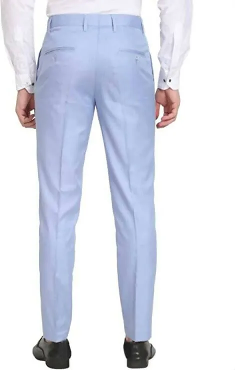 The DS Men's Slim fit Light Blue Trouser