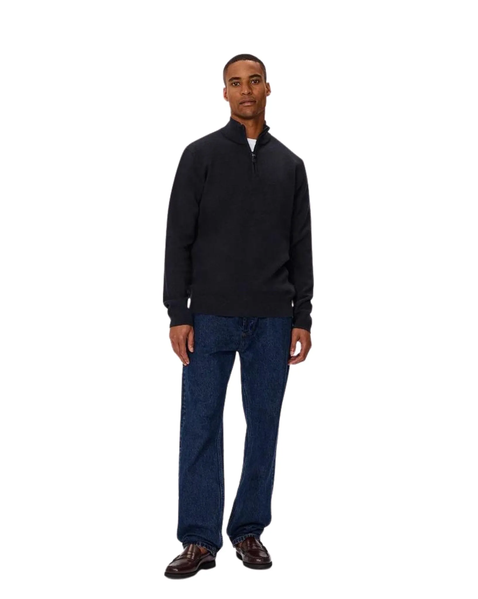 The Lakewood Zip Neck Knit Mens Jumper