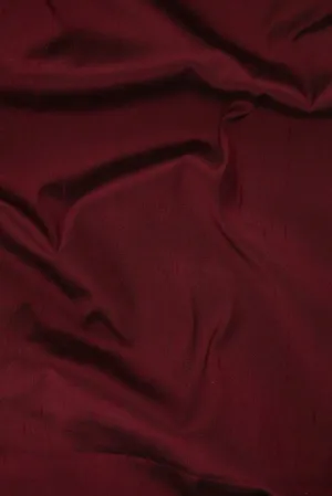 Tibetan Red Silk Shantung 54" Fabric