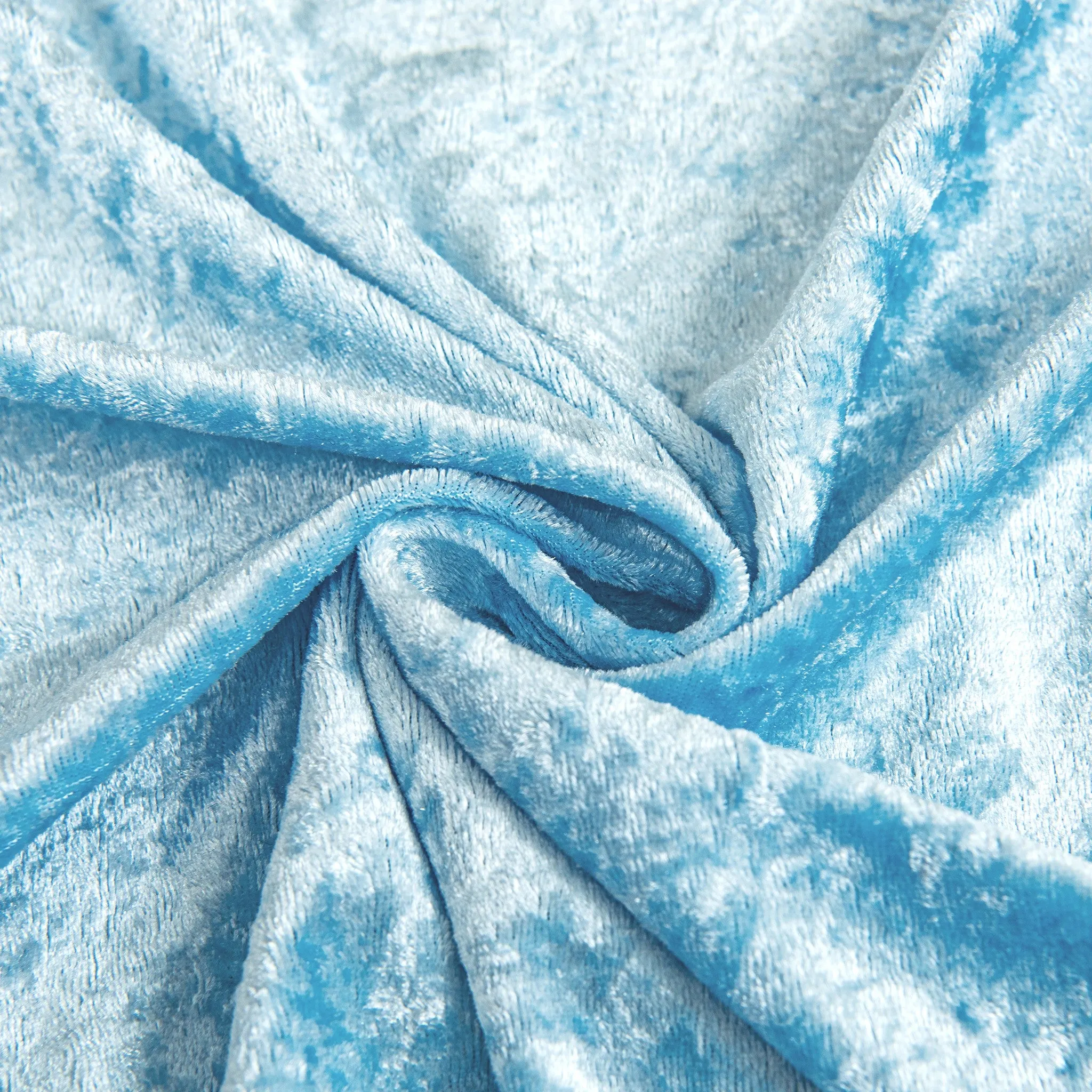 Velvet 90"x156" Rectangular Tablecloth - Baby Blue