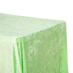 Velvet 90"x156" Rectangular Tablecloth - Mint Green