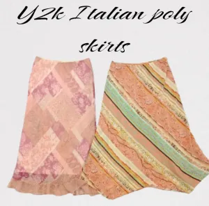 Y2k italian poly skirts