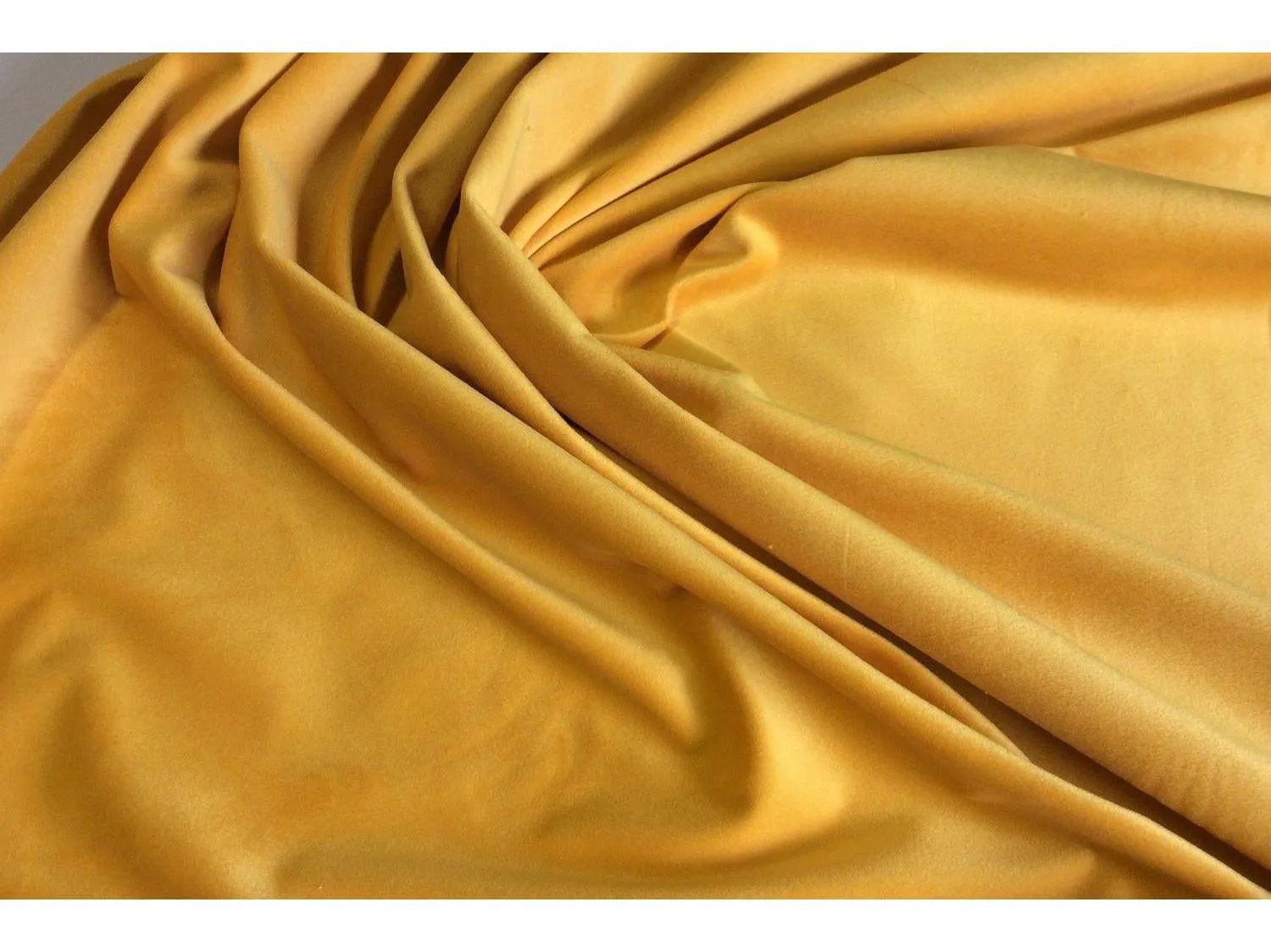 YELLOW  Upholstery / Furnishing  velvet - 140  cms - 330 gsm - by Truly Sumptuous