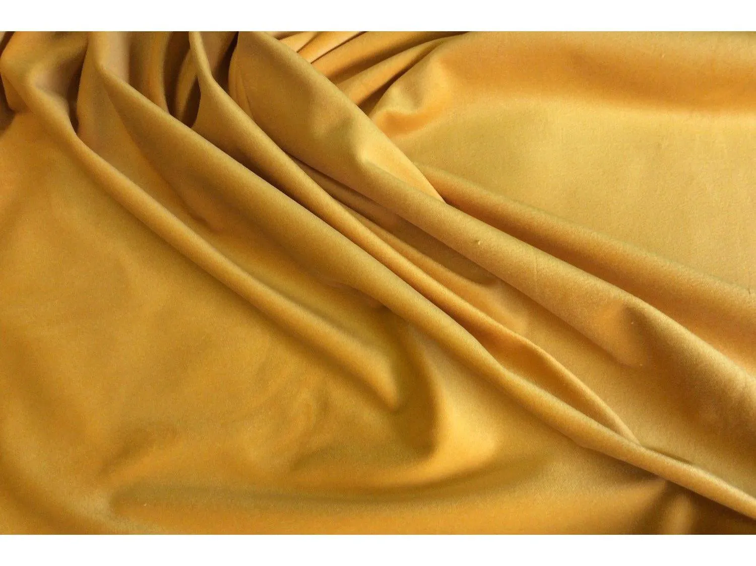 YELLOW  Upholstery / Furnishing  velvet - 140  cms - 330 gsm - by Truly Sumptuous